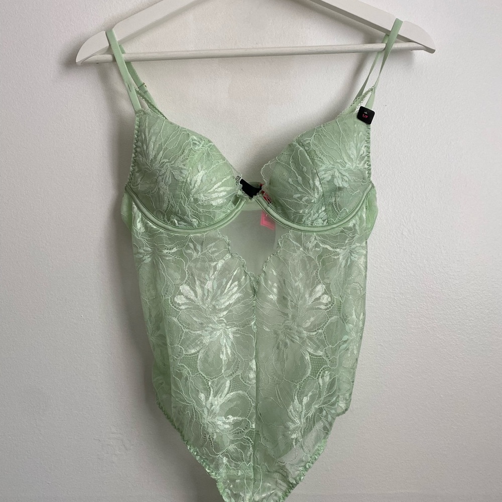 Mint Green Lace Bodysuit (new)